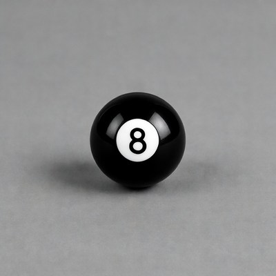 Black 8 Ball Pool Ball