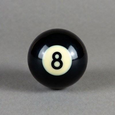 Black 8 Ball Pool Ball