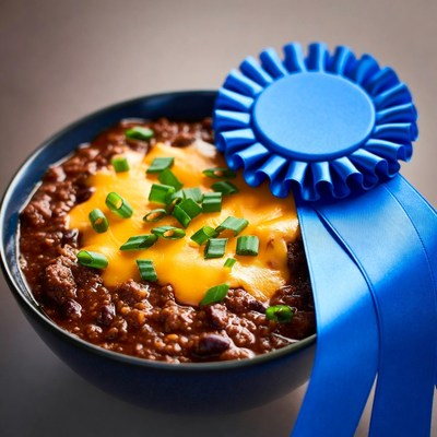 Chili with blue ribbon