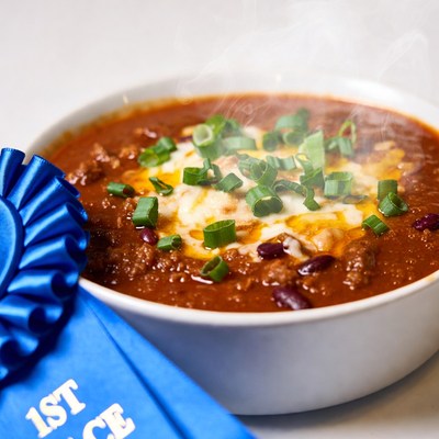Chili Bowl with First Place Ribbon