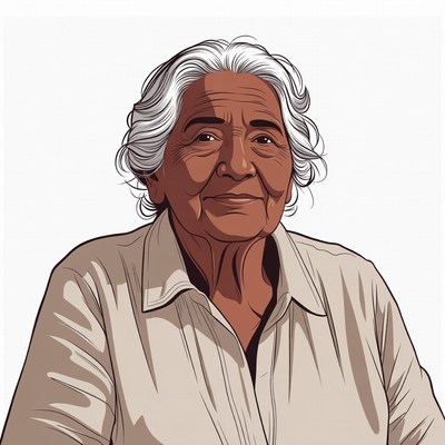Elderly African-American woman portrait