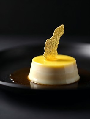 Vanilla Custard with Gold Leaf