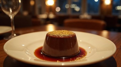 Chocolate Custard with Gold Dust