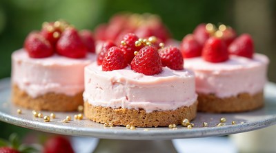 Strawberry Tarts on Platter