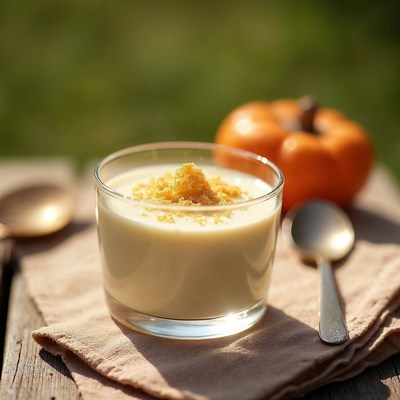 Creamy Yogurt with Granola and Pumpkin