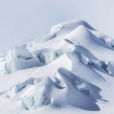 Snowy Iceberg Peaks Landscape