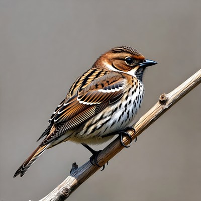 Rose-breasted Grosbeak perched on branch