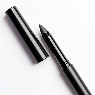 Black eyeliner pencil open