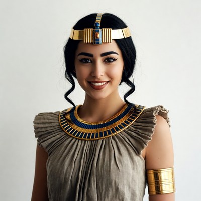 Woman in Egyptian Cleopatra Costume