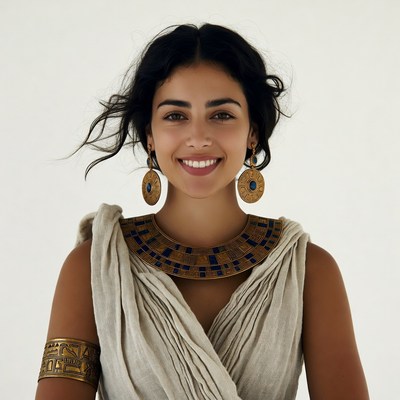 Beautiful woman in Egyptian costume