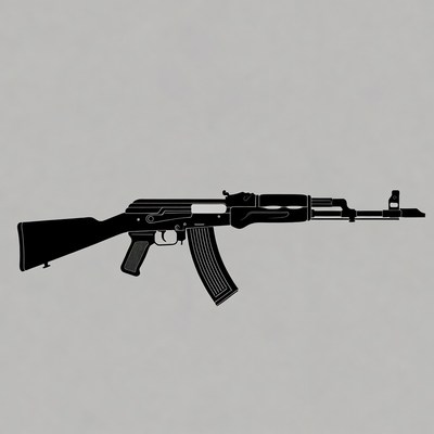 AK-47 Rifle Silhouette
