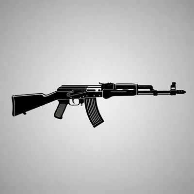 AK-47 Rifle Silhouette