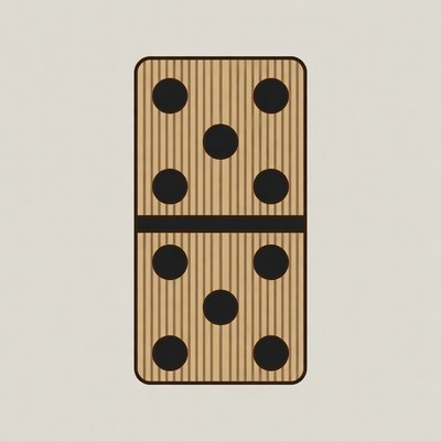 Double Six Domino Tile