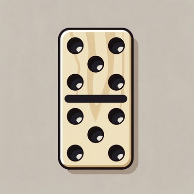 Six-Six Domino Tile