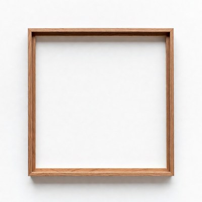 Wooden Picture Frame Isolated