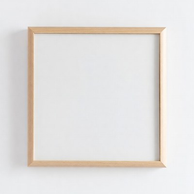 Empty Gold Wood Picture Frame