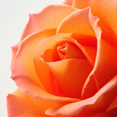 Closeup Orange Rose Flower