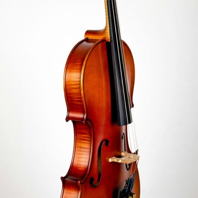 Violin on white background