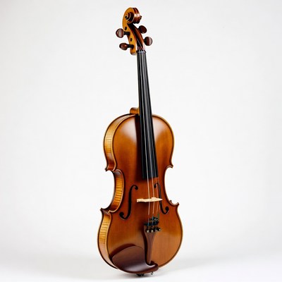 Violin on white background
