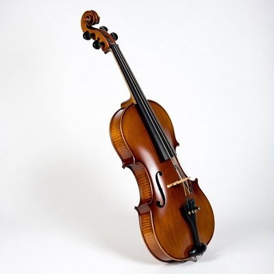 Violin on white background