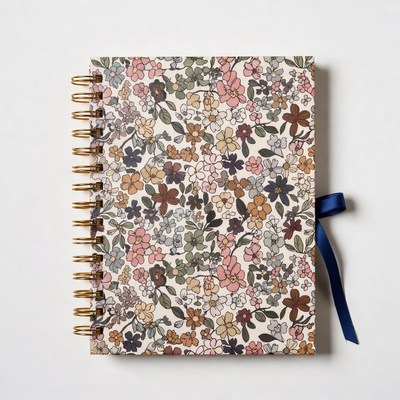 Floral Pattern Spiral Notebook