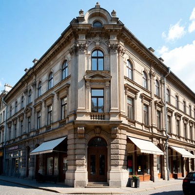 Ornate Corner Historic Building