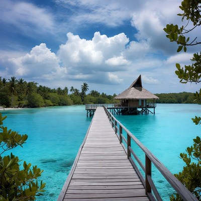 Overwater Bungalow Turquoise Lagoon