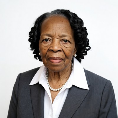 Elderly African-American woman in suit