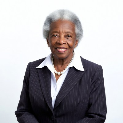 Elderly African-American woman in suit