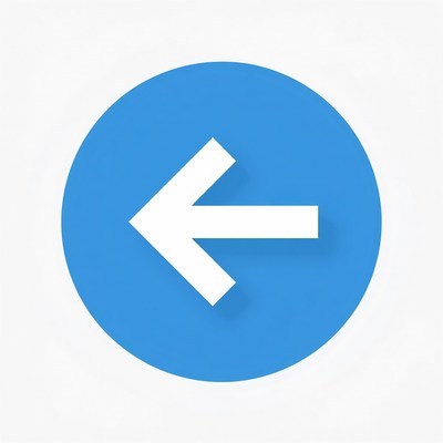 Blue circular back arrow icon