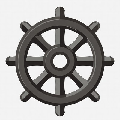 Ship Steering Wheel Clipart