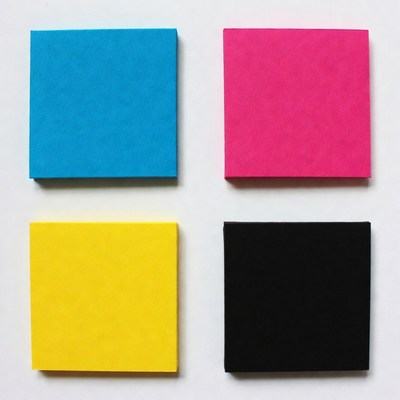 Four Colored Post-it Notes