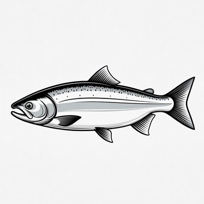 Salmon Fish Illustration