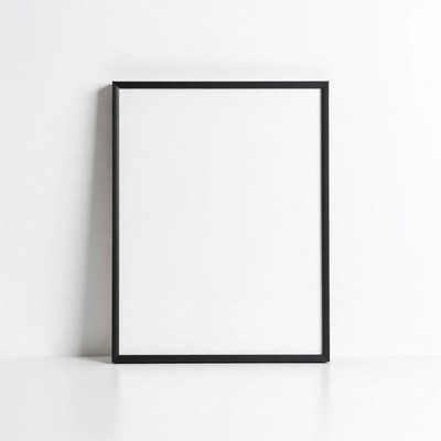 Black Empty Picture Frame