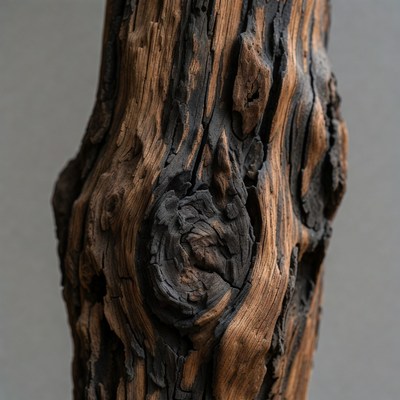 Closeup of weathered tree bark