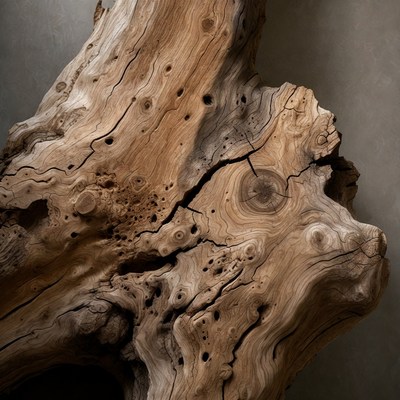 Closeup of weathered driftwood texture