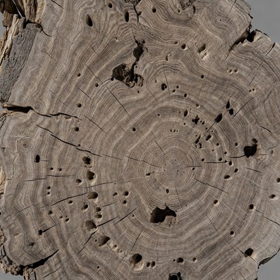 Close-up of weathered tree stump