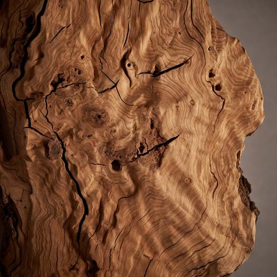 Close-up of textured driftwood