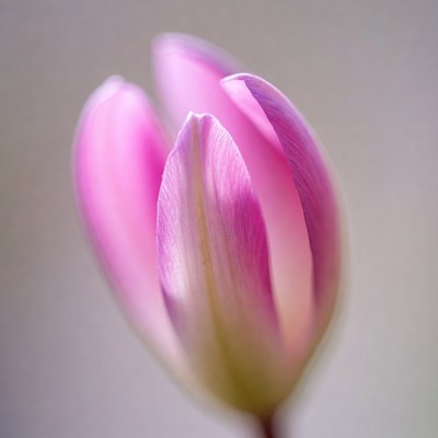 Pink Tulip Bloom Closeup
