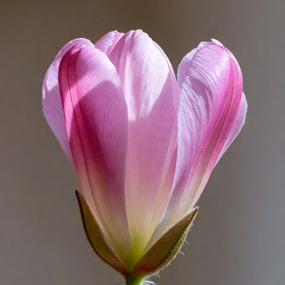 Pink Tulip Flower Blooming