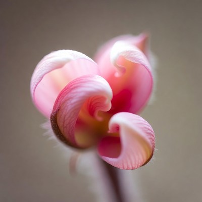 Pink Curled Flower Bud