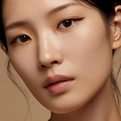 Beautiful Asian woman close-up portrait