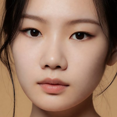 Beautiful Asian woman close-up portrait