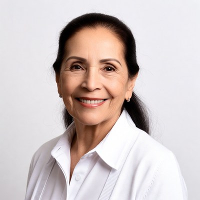 Smiling mature Latina woman portrait