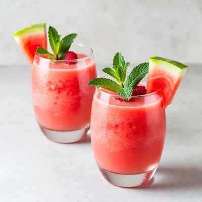 Watermelon Raspberry Mint Cocktails