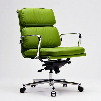 Green Leather Office Chair