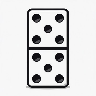 Double Six Domino Tile