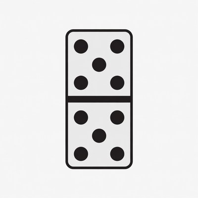 Double Six Domino Tile