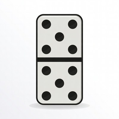 Double Six Domino Tile