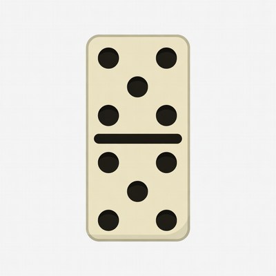 Double Six Domino Tile